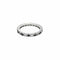 Bague 53 Alliance américaine en or gris 750 sertie de diamants et saphirs 58 Facettes NAR0073