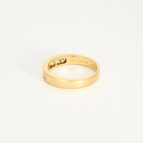 Bague 56 Alliance - Bague en or jaune 18K et diamants 0,56 ct 58 Facettes SAI0364