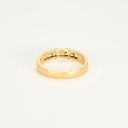Bague 56 Alliance - Bague en or jaune 18K et diamants 0,56 ct 58 Facettes SAI0364