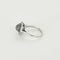 Bague 49.5 Bague marguerite en or blanc, saphir étoilé 2,20 ct et diamants 58 Facettes DINA0039