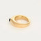 Bague 51.5 Chaumet Vintage - Bague jonc en or jaune et cabochon de saphir 58 Facettes PAL3488X4