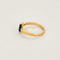 Bague 53.5 Bague en or jaune 18K avec saphir 0,75 ct et diamants 58 Facettes DRE1557
