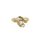 Bague 54.5 Bague ancienne en or jaune et or blanc 18K et diamants 58 Facettes LAV1851