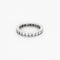 Bague 51 Alliance Américaine or blanc et diamants 58 Facettes GU185