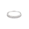Bague 53 Alliance semi-pavée en or blanc 18K et diamants 0,68 ct 58 Facettes CLA0366