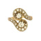 Bague 53 Bague Toi & Moi en or jaune et gris avec diamants 58 Facettes LOR3526
