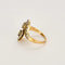 Bague 53 Bague Toi & Moi en or jaune et gris avec diamants 58 Facettes LOR3526