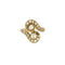 Bague 53 Bague Toi & Moi en or jaune et gris avec diamants 58 Facettes LOR3526