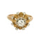 Bague 51 Bague rétro en or rose, platine et diamants 58 Facettes ALE42612