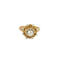 Bague 51 Bague rétro en or rose, platine et diamants 58 Facettes ALE42612