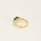 Bague 50.5 Bague en or jaune 18K avec émeraude 0,45 ct et diamants 58 Facettes COMP0989