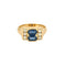 Bague 54.5 Bague en or jaune 18K avec saphirs et diamants 58 Facettes SMA0067
