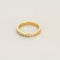 Bague 53.5 Demi-alliance - Bague en or jaune 18K et diamants princesse 58 Facettes SQU3662X2
