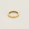 Bague 53.5 Demi-alliance - Bague en or jaune 18K et diamants princesse 58 Facettes SQU3662X2
