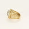 Bague 51 Bague dôme ajourée en or jaune et blanc 18K avec diamants 58 Facettes SEN2429X2