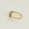 Bague 50.5 Bague de jeune fille en or jaune et or blanc 18K, diamants et perle de culture 58 Facettes SQU3784X5