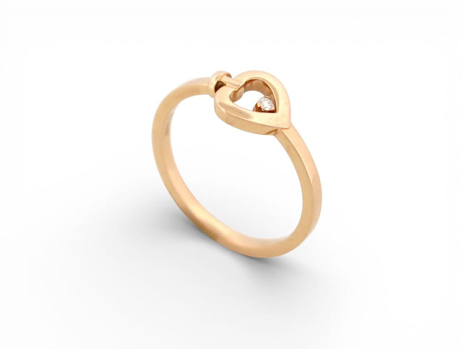 Bague 55 FRED Pretty Woman - Bague mini modèle en or rose 18k et diamant 58 Facettes 272583