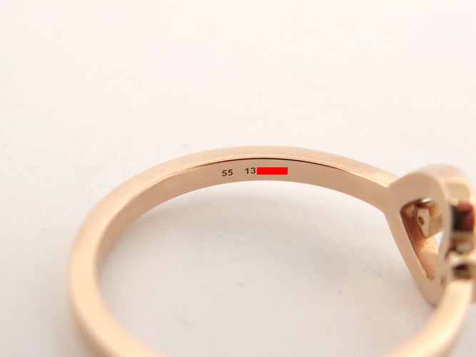 Bague 55 FRED Pretty Woman - Bague mini modèle en or rose 18k et diamant 58 Facettes 272583