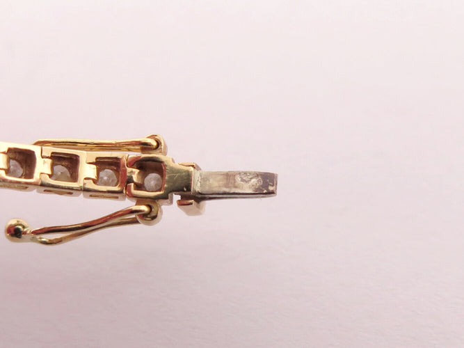Bracelet Mauboussin Tu es ma rivière d'amour - Bracelet en or jaune 18k et diamants 2 ct 58 Facettes 272530