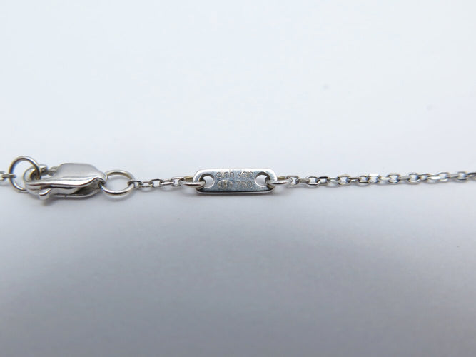 Collier Dinh Van Le Cube Diamant - Collier en or blanc 18k avec diamant 58 Facettes 272302