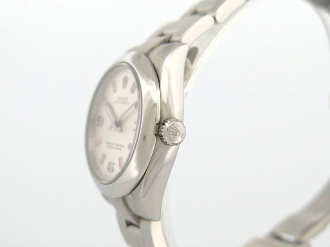 Montre Rolex Lady Oyster Perpetual 177200 - Montre automatique 31 mm en acier 58 Facettes 265315