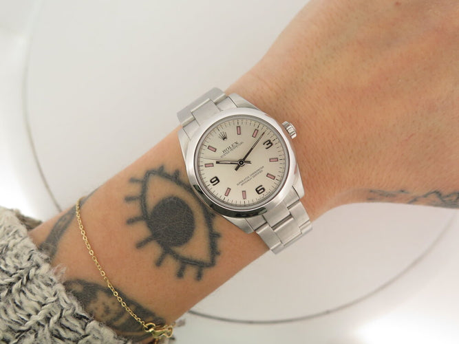 Montre Rolex Lady Oyster Perpetual 177200 - Montre automatique 31 mm en acier 58 Facettes 265315