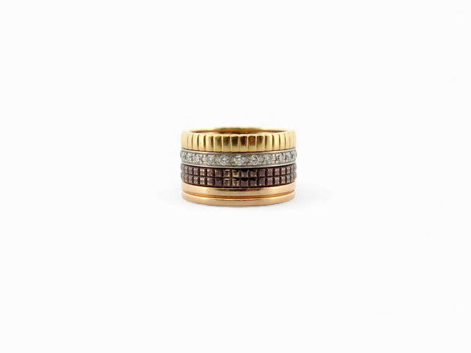 Bague 51 Boucheron Quatre Classique Large - Bague en or 18 carats et diamants 0,5 ct 58 Facettes 272013