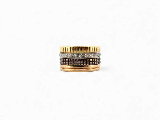 Bague 51 Boucheron Quatre Classique Large - Bague en or 18 carats et diamants 0,5 ct 58 Facettes 272013