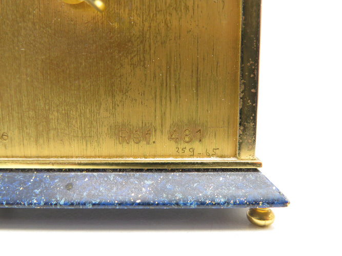 Montre Jaeger-LeCoultre - Pendulette de table 481 en laiton et lapis-lazuli 58 Facettes 271807