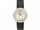 Montre Poiray Rive Droite - Montre quartz 31 mm en acier, bracelet cuir 58 Facettes 271816