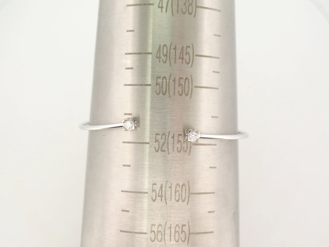 Bracelet Dinh Van Le Cube Diamant - Bracelet en or blanc 18k et diamants 58 Facettes 271714