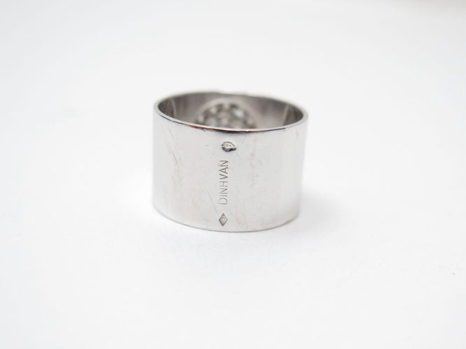 Bague 51 Dinh Van Anthea - Bague GM pavée en or blanc 18K et diamants 58 Facettes 271709