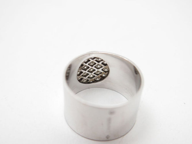 Bague 51 Dinh Van Anthea - Bague GM pavée en or blanc 18K et diamants 58 Facettes 271709