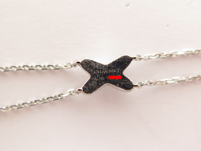 Bracelet Chaumet Jeux de Liens - Bracelet 17 cm en or blanc 18k et diamants 58 Facettes 242580