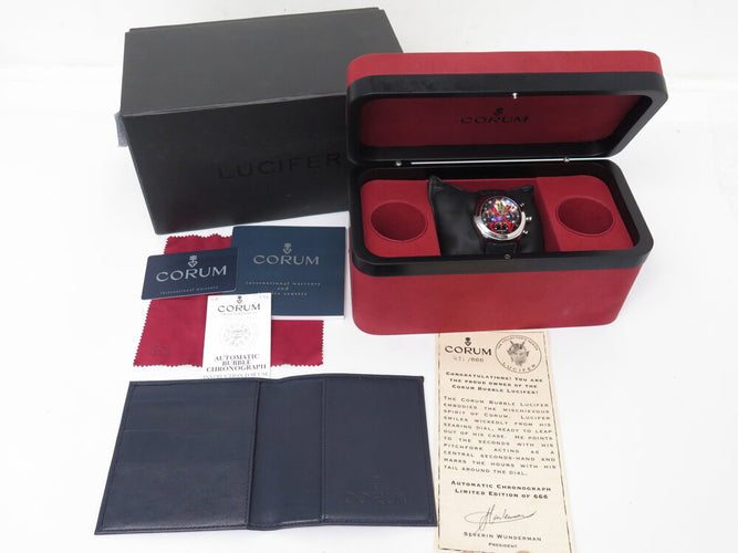 Montre Corum Bubble Lucifer - Montre chronographe automatique 45 mm édition limitée 58 Facettes 267771