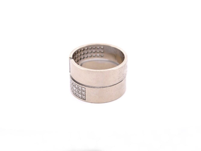 Bague 50 Dinh Van Seventies GM - Bague en or blanc 18k et diamants 0,75 ct 58 Facettes 268751