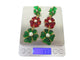 Boucles d'oreilles Augustine Paris par Gripoix - Parure collier et boucles d’oreilles camélia 58 Facettes 269071