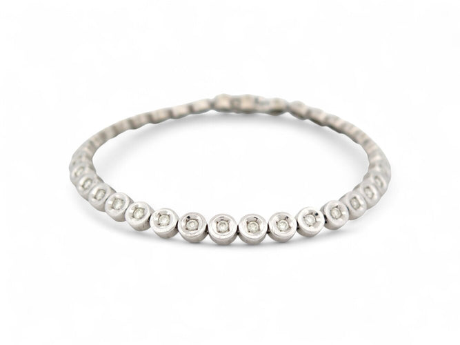 Bracelet Bracelet tennis rivière de diamants en or blanc 14 ct 2,1 ct 58 Facettes 268155