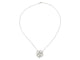 Collier Collier pendentif fleur camélia en or blanc 18k et diamants 1,63 ct 58 Facettes 270129