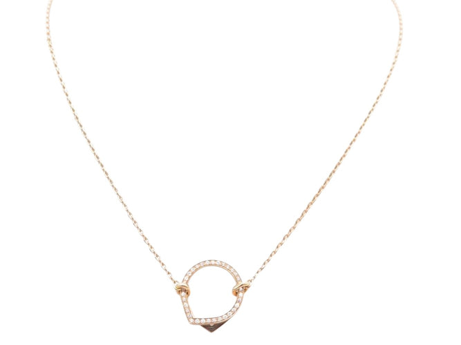 Collier Repossi Antifer - Collier pendentif pavé de diamants en or rose 18K 58 Facettes 270174