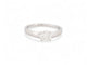 Bague 50 bague solitaire 0.63ct gia t50 or blanc 18k + alliance sertie diamant 0.1ct 58 Facettes 270398