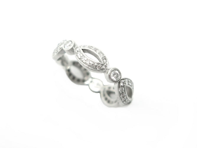 Bague 50 Tiffany & Co - Bague en platine 950 et 65 diamants, taille 50 58 Facettes 224720