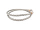 Bracelet FRED Grand Force 10 - Bracelet double tour en or blanc 18K et diamants 58 Facettes 271155