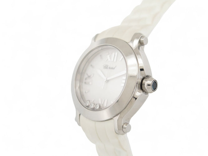 Montre Chopard Happy Sport - Montre quartz 36 mm en acier avec diamants 58 Facettes 271299