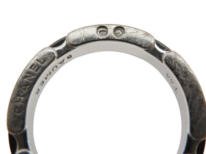Bague 55 Chanel Ultra - Bague PM en or blanc 18k et céramique noire 58 Facettes 271539