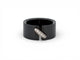 Bague 55 bague CHAUMET liens 081956 t55 en ceramique noir or blanc diamants 58 Facettes 272964