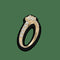 Bague 53 Solitaire - Bague en or jaune 18k et diamants 1,00 ct 58 Facettes FB11203-FB11065