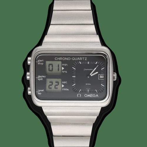 Montre Omega Seamaster ChronoQuartz - Montre en acier réf. 196.0052 (vers 1976) 58 Facettes FB11017