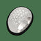 Bague 53 Bague pavée de diamants en or gris 18k, 3,00 ct G-VS, taille 53-54 58 Facettes FB10994
