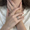 Bague 52 Solitaire - Bague en or gris 18 carats avec diamant taille émeraude 1,51 ct 58 Facettes FB09091-FB09120